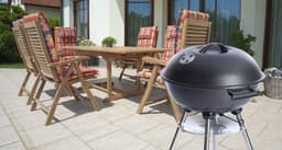 BBQ collection Barbecue Rond - Kogelbarbecue - Houtskool BBQ - met Deksel en Wielen - Opbergrooster — thumbnail 2