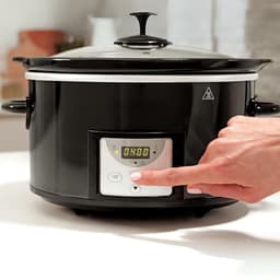 MMP® Slowcooker met timer - Slowcooker - Crockpot - Zwart - 31cm x 22cm x 30cm — thumbnail 8