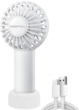 Draagbare Mini Ventilator - Krachtige Handventilator met Oplaadbare Batterij, 3 Snelheden voor Persoonlijk Gebruik — thumbnail 4
