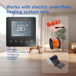 Digitale Thermostaat voor Vloerverwarming met Wekelijkse Programma's en Wifi — thumbnail 2