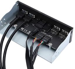 USB 3.0 Hub,PC Front Panel Adapter, with High-definition Audio and a Microphone Port, 2 Ports USB 3.0 + 2 Ports USB 2.0 High-Definition Audio Interface for Computer — thumbnail 5