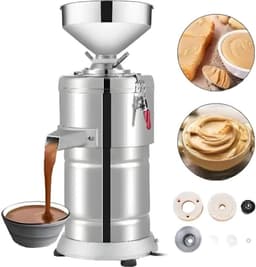 MKSS® Pindakaas Machine - Pindakaas Machine RVS - 1200W - 15KG - Zilver — thumbnail 1