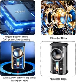 JeiibrZui Bluetooth Luidspreker - Draagbare Mini Speaker - Heldere Geluidskwaliteit Met Diepe Bas - 1 Stuk - Voor Binnen En Buiten Zwart — thumbnail 5