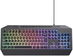 Trust GXT836 Evocx - Gaming Keyboard met Verlichting - RGB-Verlichting - Polssteun - Multimedia toetsen - Qwerty US — thumbnail 1