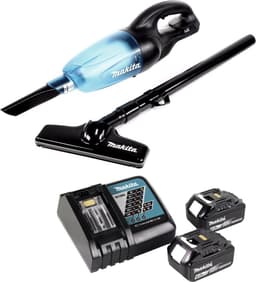 Makita DCL 180 RG B accu stofzuiger 18 V zwart + 2x accu 6.0 Ah + lader — thumbnail 2