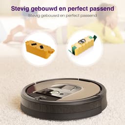PowerExtra 14.4V 4000 mAh Batterij Geschikt voor iRobot Roomba 500, 600, 700 & 900 Series - Vervangende Accu 14.4V 4000 mAh met 4 Borstels Geschikt voor Automatische Roomba Stofzuigers — thumbnail 4