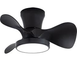 CristalRecord - Plafondventilator Moll Mini Ø 56 cm zwart — afbeelding 1