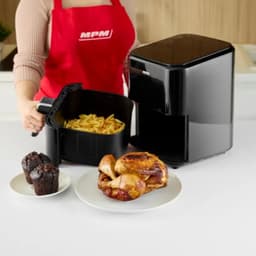 MPM - Airfryer 4,5 Liter Heteluchtoven - Digitaal LED-Display - 1400W Hetelucht Friteuse - Zwart — thumbnail 20