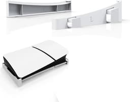 YONO Standaard Horizontaal geschikt voor PS5 SLIM - Houder Playstation 5 Stand Accessoires Beugel - Wit — thumbnail 1
