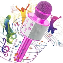 Karaoke microfoon voor kinderen, bluetooth microfoon voor kinderen, karaoke 4-in-1, geweldig als speelgoed voor jongens en meisjes vanaf 4 jaar — thumbnail 1