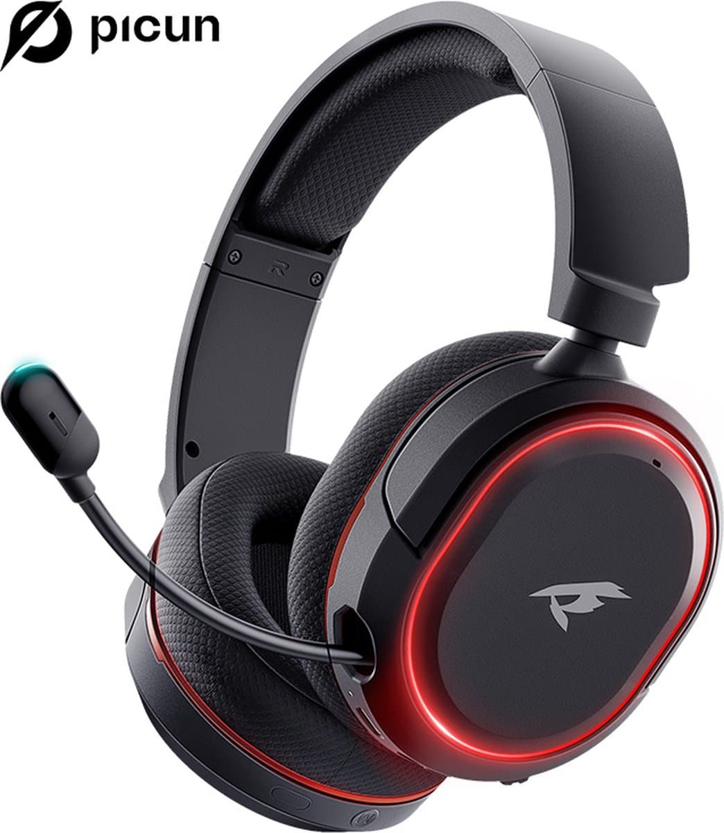 Kofire UG-08S draadloze Gaming headset – Hooftelefoon/Koptelefoon – met Microfoon – Geschikt voor PS4,PS5,PC en Nintendo Switch – zwart — afbeelding 1