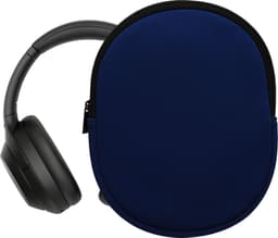 kwmobile hoes geschikt voor Sony WH-1000XM4 / WH-1000XM3 / Jabra Evolve 20 - 21,5 x 16 cm - Beschermhoes voor headset in donkerblauw - Van neopreen — thumbnail 5