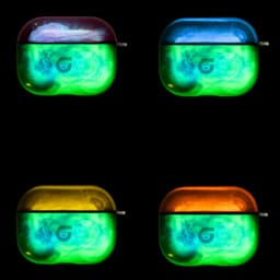 GlowsandGuards - Airpods 4 hoesje - Glow in the dark - Inclusief UV lampje om op te lichten - AirPods 4 case - Hét satisfying AirPods hoesje - AirPods 4 - Groen — thumbnail 3