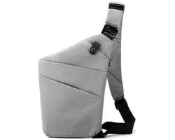 Schoudertas, anti-diefstal sling bag, schoudertas voor heren, klein, schoudertas, borsttas, herentas, klein, crossbody tas heren