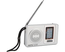 Knaak Mini Noodradio - FM/AM - Pocket Radio - Op Batterijen - Draagbare Rampenradio