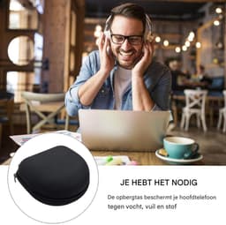 Harde, veilige hoofdtelefoonhoes - Geschikt voor de meeste merken/Bluetooth/HIFI/bedrade hoofdtelefoons/gaming-hoofdtelefoons - Draagbaar - Waterdicht en schokbestendig - Druk- en slijtvast - Hoge kwaliteit! — thumbnail 5
