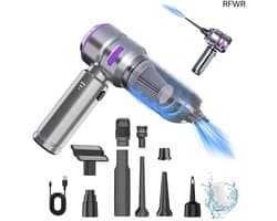 RFWR® Multifunctionele Handstofzuiger met 16000Pa zuigkracht en 3 Sterkte-niveaus voor Auto en Thuis