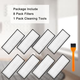 Vervangend filter geschikt voor Roborock S7 S7+ S7 Max Ultra S8 Pro Ultra S8+ S8 S7 MaxV S7 MaxV Plus T7S T7 plus T7S plus robotstofzuiger, wasbaar - harde vloerfilter, 8 stuks — thumbnail 5