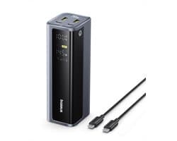 Baseus EnerGeek Power Bank -145W 20800mAh Laptop Powerbank- -Draagbare Oplader-Externe batterij met 2X USB-C PD 3.0 100W Max Snel opladen, Digitaal scherm, Compatibel met MacBook Pro, Dell, HP, SteamDeck, iPhone 16/15/14/13, Samsung