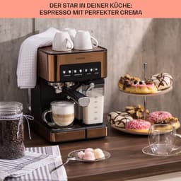 MKSS® Espressomachine - Koffiezetapparaat - Koffiemachines - Bruin — thumbnail 4