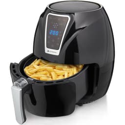 KitchenBrothers Mini Airfryer - 3,5 Liter - 1300W - PFAS-Vrij - 80ºC tot 200ºC - Kleine Heteluchtfriteuse voor 1, 2 en 3 Pesonen - Zwart — thumbnail 12
