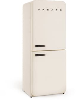 CREATE - Koelkast in retro stijl - Gebroken wit, Zwart - FRIDGE RETRO COMBI 401 L — thumbnail 3