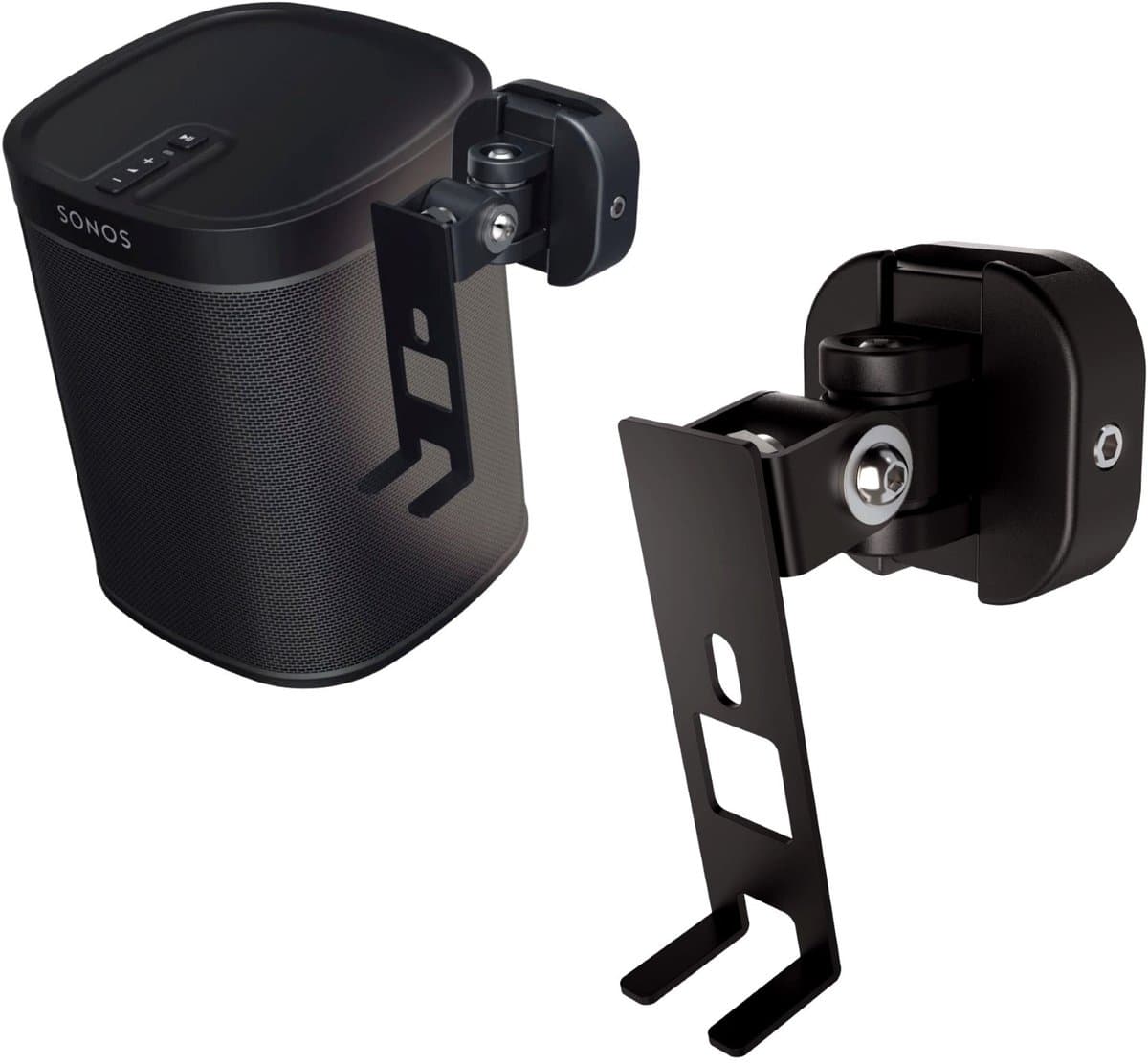 Hama Muurbeugel voor Sonos PLAY 1 fullmotion zwart — afbeelding 1