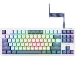 Trust GXT 872 Xyra - TKL Mechanisch Gaming Toetsenbord - Hot-Swappable LEOBOG Seiya-switches - Volledig RGB - Bedraad - PC/PS5 - US QWERTY