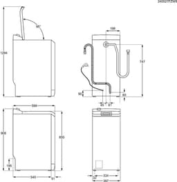 AEG Serie 8000 LTR87ULM wasmachine Bovenbelading 6 kg 1451 RPM Wit — thumbnail 10