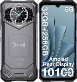 DOOGEE S200 5G - Robuuste Smartphone - Robuuste Telefoon - Android 14 - 32GB RAM + 256GB ROM/2TB TF - 10100 mAh/33W - 6,72 inth + 120Hz - 100MP+20MP Nachtzichtcamera-Donkergrijs — thumbnail 1