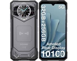 DOOGEE S200 5G - Robuuste Smartphone - Robuuste Telefoon - Android 14 - 32GB RAM + 256GB ROM/2TB TF - 10100 mAh/33W - 6,72 inth + 120Hz - 100MP+20MP Nachtzichtcamera-Donkergrijs
