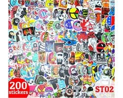 Stickers 200 stuks | Hoogwaardige Sticker Set Auto Laptop ST01