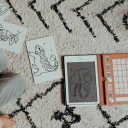 BEAU by Bo Kidywolf Kidydraw Mini Tekenboek met LCD-scherm Dieren + Refill Galaxy & Dinosaurussen — thumbnail 2