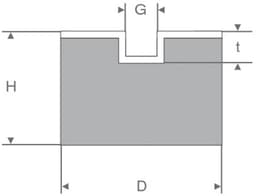 Rubbermagazijn - Trillingsvoet Type E 50x20mm - M10 - Set 10 stuks — thumbnail 3
