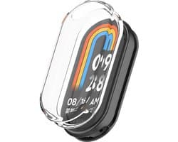 Strap-it TPU soft case - bescherming hoesje geschikt voor de Xiaomi Smart Band 10 (transparant)
