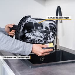 TZS First Austria Airfryer - Heteluchtfriteuse - 8L - 1700W - 80ºC tot 200ºC - Zwart — thumbnail 6