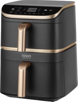 Cosori Turbo Tower Pro Smart Enkel 10,8 l Vrijstaand 2630 W Heteluchtfriteuse Zwart, Goud — thumbnail 9