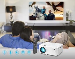 Technaxx TX-113 Beamer LED Helderheid: 1800 lm 800 x 480 WXGA 2000 : 1 Wit — thumbnail 4