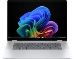 HP OmniBook X FlipNGAI 16-as0950nd Copilot+ PC Intel Core Ultra 7 226V Hybride (2-in-1) 40,6 cm (16") Touchscreen 2K 16 GB LPDDR5x-SDRAM 512 GB SSD Wi-Fi 6E (802.11ax) Windows 11 Home Zilver