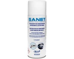 SANET airco reiniger met frisse muntgeur - 400 ml - voor binnenunit in huis en voor de auto - cleaner spray