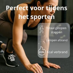 Lacardia Smart ring - Slimme ring - Goud - Maat 9 - Beschikbaar voor android en IOS - Eigen app - Unisex voor Dames & Heren — thumbnail 2