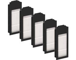 (5 Stuks) N20 Plus HEPA Filter Geschikt voor Robot Stofzuiger Ecovacs DEEBOT N20 Plus/ N20 Pro Plus/ X1 OMNI/ X1 PRO OMNI/ X1 Plus/ T10 OMNI/ T10 TURBO, Robot Stofzuiger Filter Kit