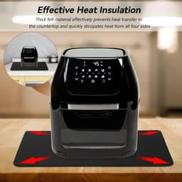 3 stuks hittebestendige matten voor de airfryer - vilten onderzetters - isolatiematten voor de keuken - accessoiresmatten voor de airfryer - antislipmatten - hittebestendige isolatiematten — thumbnail 2
