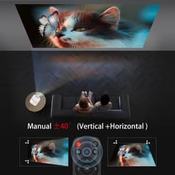 Projector - 5G - Bluetooth - Mini Beamer - Beamer - Draagbaar — thumbnail 2