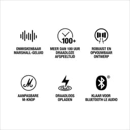 Marshall Major V - On-ear Bluetooth koptelefoon - Zwart — thumbnail 3