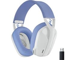 G435 LIGHTSPEED en Bluetooth draadloze gaming headset - Lichtgewicht, over-ear, ingebouwde microfoons, 18 uur batterij, compatibel met Dolby Atmos, PC, PS4, PS5, mobiel - Wit