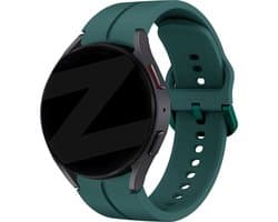 Bandz siliconen band 'Extreme' geschikt voor Samsung Galaxy Watch 7 (40 & 44mm) / Galaxy Watch 6 (Classic) / 5 40mm & 44mm / 5 Pro / Watch 4 (Classic) / Watch FE - Siliconen smartwatch bandje met gespsluiting - donkergroen