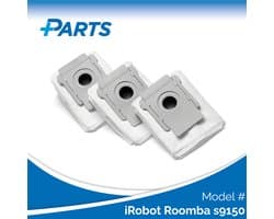 iRobot Roomba s9150 Stofzakken (3 Stuks, Plus.Parts® alternatief voor 4626194 / 4640235)