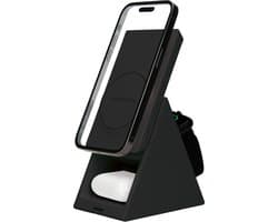 Mobiparts Wireless 3 in 1 Charger 15W Triangle - Zwart