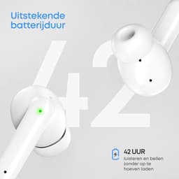 SoundFront Pro Draadloze Oordopjes - Bluetooth Oortjes - Koptelefoon - Geschikt voor smartphone & laptop - Wit — thumbnail 5